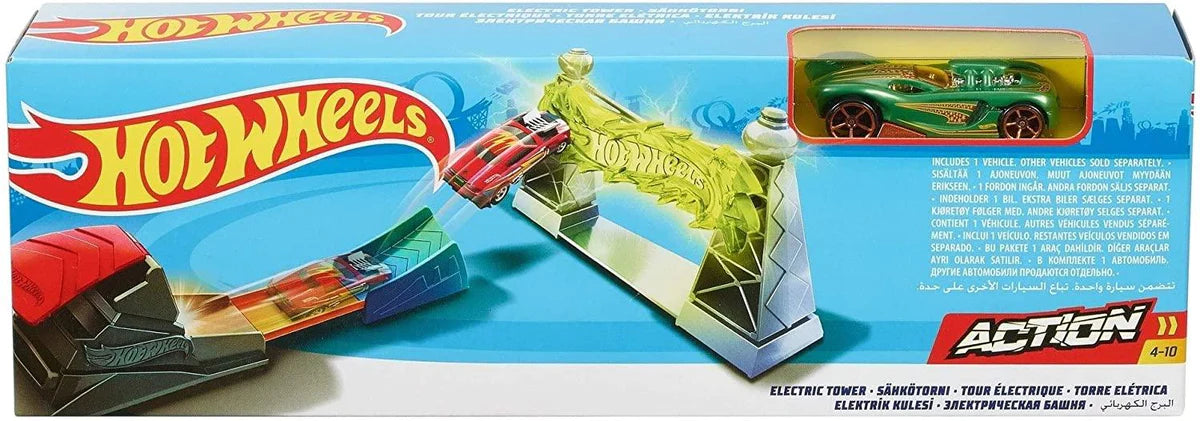 Mattel-Mattel Netflix Lets Race Action Sets-FTH80-Electric Tower-Legacy Toys